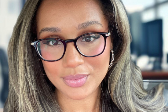 Photo of a woman wearing glasses